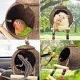 thumbnail image 2 of Nut Bird Nest Hut With Ladder For Parrots Parakeets Conures Cocls S Animals Pet Ca Habitats R, 2 of 4