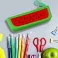 thumbnail image 6 of HBBKVI Silica Gel Pencil Case, Watermelon Shaped Pencil Bag for Adults Office College, Multi-Purpose Stationery Pen Bag with Zipper, 6 of 8