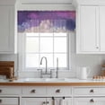 thumbnail image 3 of Night Sky Stars Valance Curtains for Kitchen/Living Room/Bathroom/Bedroom Window, Rod Pocket Small Topper Half Short Window Curtains Voile Sheer Scarf, Shooting Star Cloud Galaxy 54"x18", 3 of 8