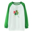 thumbnail image 4 of Qiopertar Femmes Décontracté Manches Longues Col Rond Hauts Chemises Amples Blouse Imprimé Graphique Chandail en Molleton Offres de la Semaine Liquidation à Moins de 5$ jusqu'à 90 % de Réduction, 4 of 4