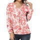 thumbnail image 4 of Camisas Para Mujer Moda Casual Estampado Con Cuello en V Suelta Camiseta de Manga Larga Top Blusa Jersey Odeerbi  ODB124131, 4 of 7