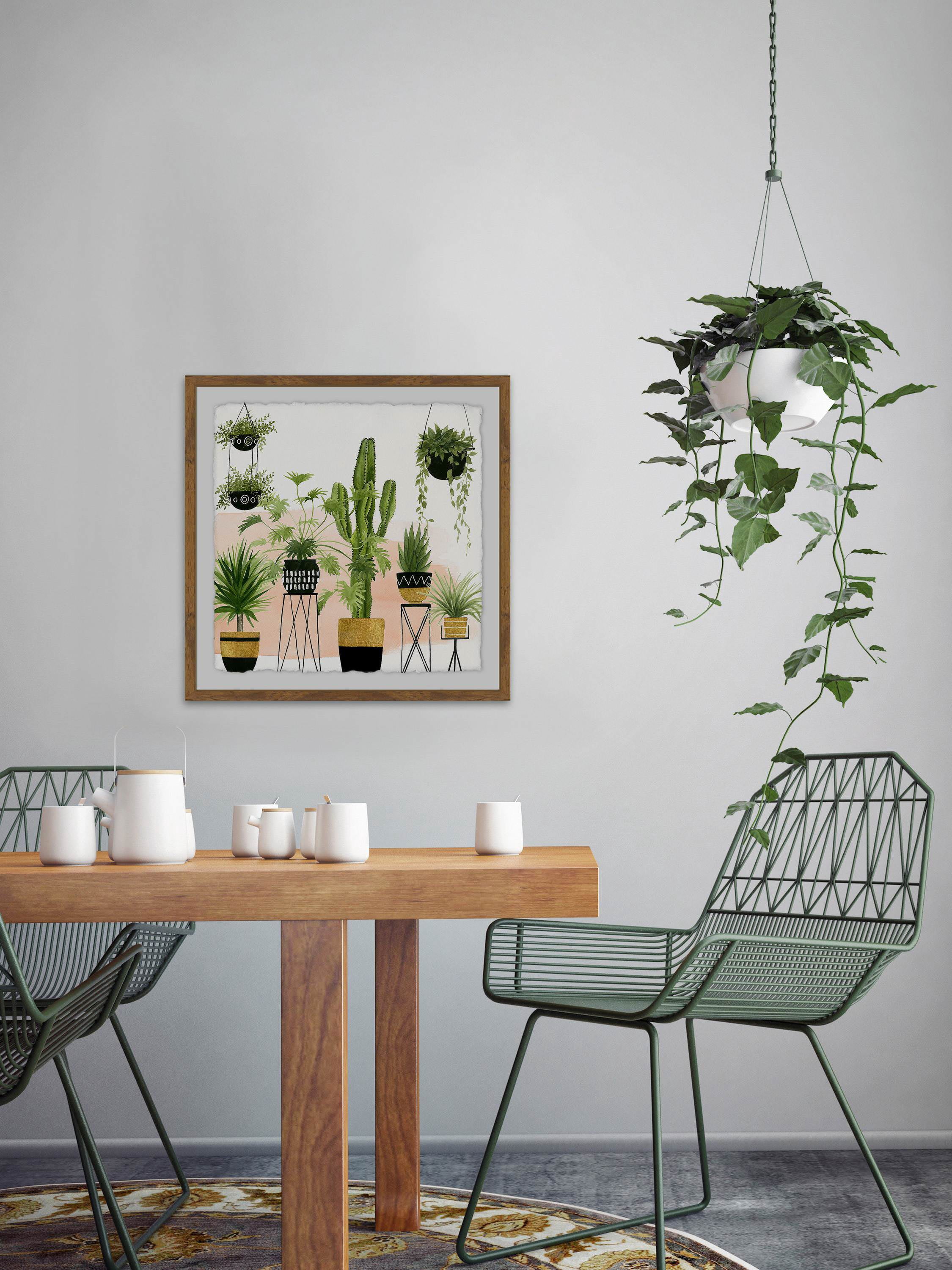 Indoor Oasis II Framed Painting Print