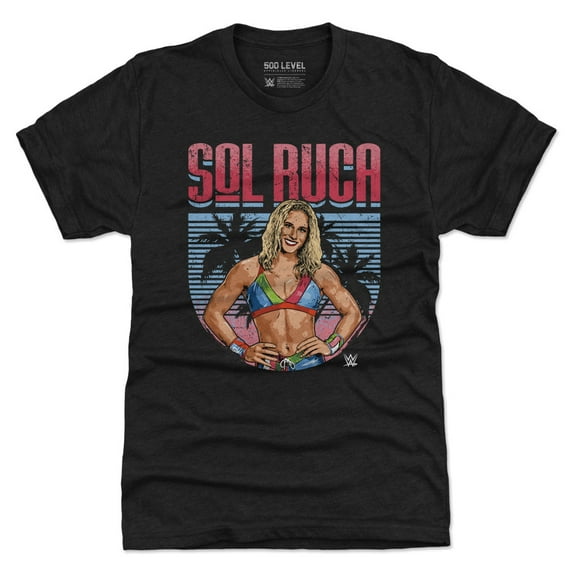 Men's 500 Level Heather Black Sol Ruca Pose Premium Tri-Blend T-Shirt