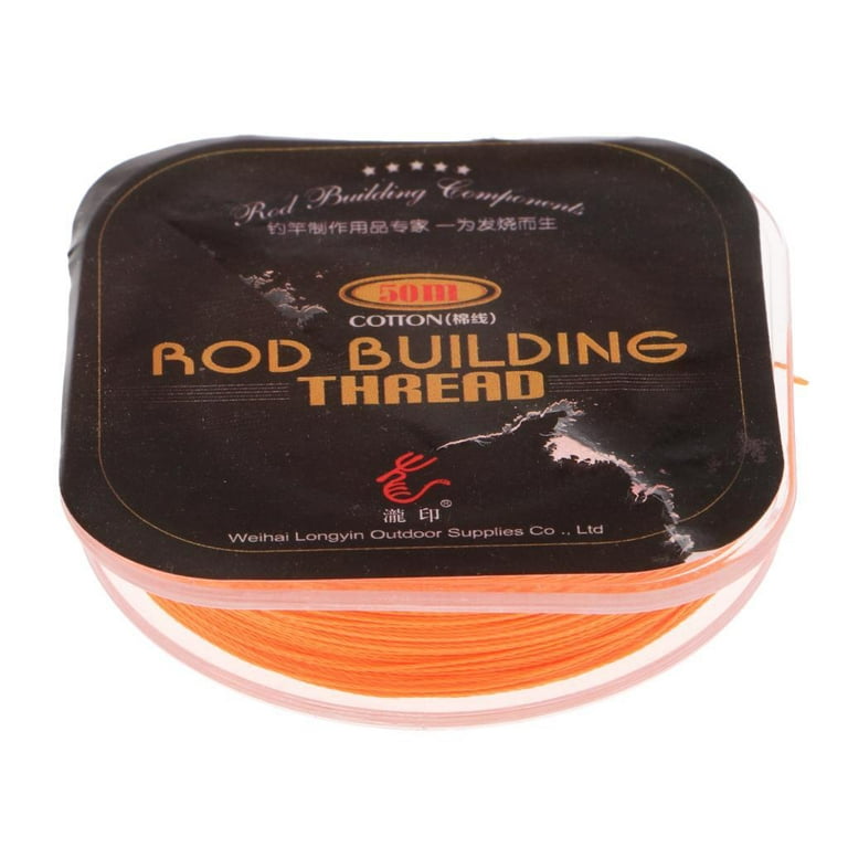 Fishing Rod Guide Wrapping Lines, Rod Building Thread, 4 Colors Available ,  Orange 