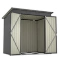 thumbnail image 6 of SYNGAR 6' x 4' Outdoor Metal Storage Shed, Garden Shed for Tools, Trash Can, Storage Shed with Lockable Doors, for Backyard, Patio, Lawn, D7804, 6 of 10