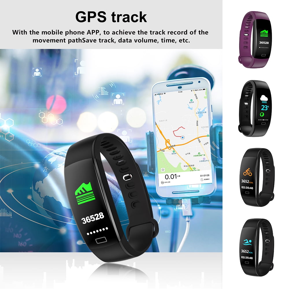 Smart Watch Colorful Screen IP68 Waterproof Fitness Tracker with Heart Rate Blood Pressure Monitor Fitness Watch Activity Tracker for Men Women Kids | Walmart