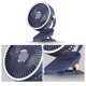 thumbnail image 5 of Clip-On pequeño ventilador estudiantes cama nocturna clip ventilador oficina escritorio carga USB clip transfronteriza (D) blanco 2000 mAh, 5 of 9