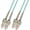 Aqua OM3 Multimode, variant on 50 Meter OS2 Singlemode Duplex Fiber Optic Cable (9/125) - SC to SC - Yellow