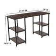 thumbnail image 2 of Flash Furniture Driftwood Finish Console Table with Black Metal Frame, 2 of 2