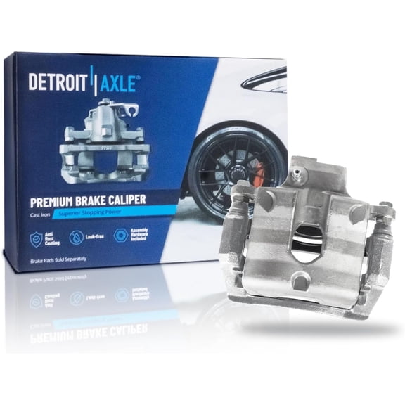 Detroit Axle - Rear Right Brake Caliper w/Bracket Replacement for 2008 Cadillac CTS