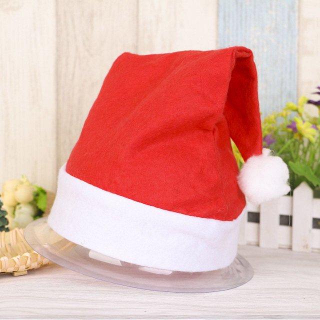 Xmas Official Pelush Santa Claus Hat & Comfort Liner Navidad Disfraz de Halloween Dido Hogar