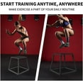 thumbnail image 2 of Plyometric Jump Box, 12/18/24/30 Inch Plyo Box,Steel Plyometric Platform and Jumping Box,Anti-Slip Fitness Exercise Step Up Box for Home Gym Training,Conditioning Strength Training, 2 of 6
