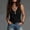 Black, variant on CYMMPU Women's Washed Cotton V-Neck Tank Top, Relaxed Slimming Fit Sleeveless Shirt, Casual Linen Blend Style for Daily Wear Navy L