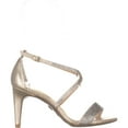 thumbnail image 4 of Womens TS35 Darria Cross Strap Evening Sandals, Champagne, 4 of 6
