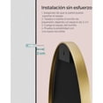 thumbnail image 4 of SONGMICS Espejo Decorativo de Pared, Espejo de Pared Redondo, Marco Metálico, 61 cm de Diámetro, Dorado, 4 of 5