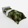 thumbnail image 3 of Ambesonne Geometric Bedding Set 4 Pcs, Angular Polygon Design, Queen, Olive Green Green Brown, 3 of 3