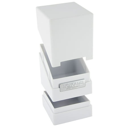 Deck Card Case Monolith Deck Case 100+ Standard Size White Card Game, Cover has same size and shape as middle section; Cover can be used as a second card holder when.., By Ultimate Guard ()