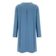 thumbnail image 4 of Gibobby Vestidos para Mujer Cuello redondo Hasta la rodilla Casual Mujer con botones Vestido de lino Vestido bohemio Vestido de mujer suelto(Azul claro,XL), 4 of 5