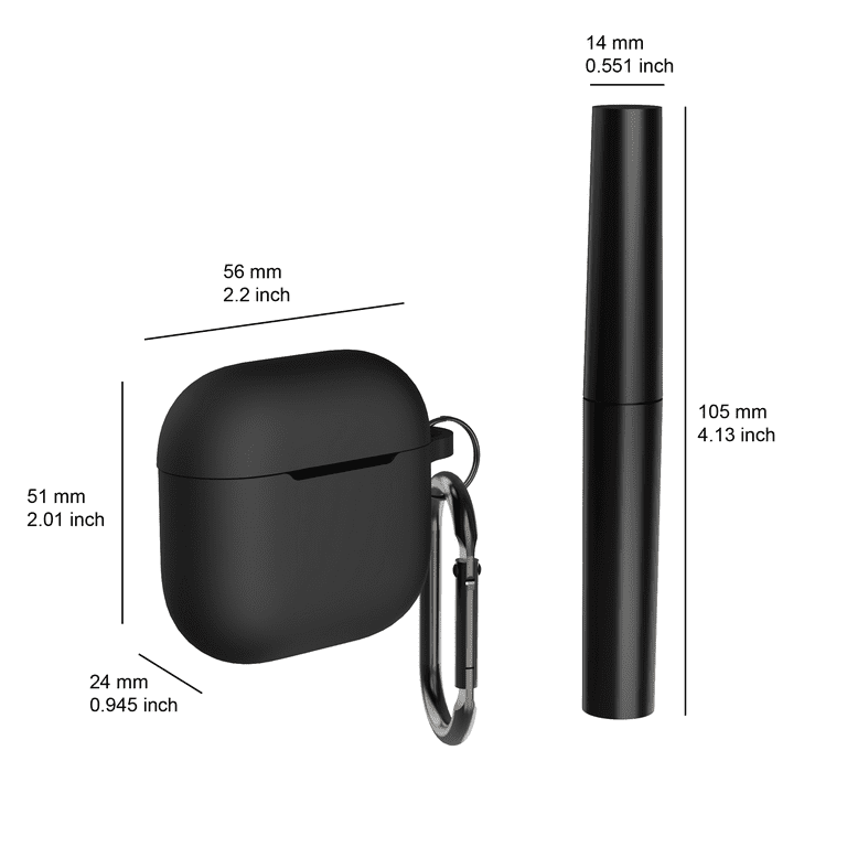 Zsou AirPods 4 Protective Silicone Case with Carabiner and Multi