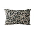 thumbnail image 3 of Plutus Brands Green, Black Plutus Bird Feather Animal Luxury Throw Pillow 20 in x 30in, Double Sided 20" x 30" Queen, 3 of 7