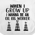 thumbnail image 4 of Inktastic Future Oil Rig Worker Boys or Girls Baby Bib, 4 of 4