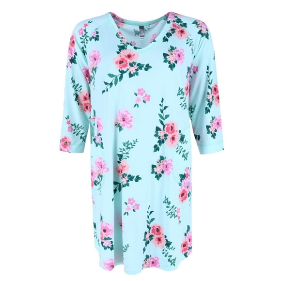 PJ Couture  Flower Sleep Shirt (Women's Plus Size)