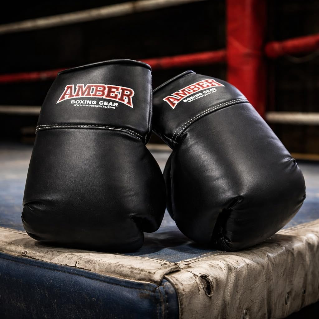 Boxing Gloves – Full-Size Replica Style for Signatures, Gifts, or Sports Decor – Black