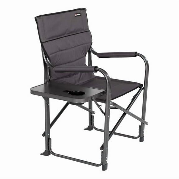 Lippert Scout Directors Chair with Side Table - Dark Grey - Model 2021123280