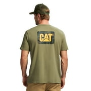 Men's Caterpillar Heavyweight Cat Graphic Logo Tee Color: Tea Size: S