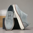 thumbnail image 3 of YOURDIARY Men's Mesh Sneakers Oxfords Lace-Up Lightweight Casual Walking Shoes, 3 of 8