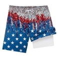 thumbnail image 4 of Gubotare Boys July 4th Swim Trunks Boys Swim Trunks Swimming Shorts Stretchy Quick Dry Swimsuit (Navy,Size 6-7 Years), 4 of 4