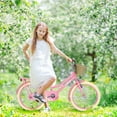 thumbnail image 5 of Aukfa 20 inch Girls Bikes, Beach Cruiser Bike Children's Bicycle with Basket for Girls Youth, Pink, 5 of 6