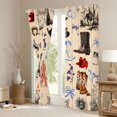 thumbnail image 3 of Feelyou Western Cactus Plant Curtains Pack of 2 (42x84 Each), Hippie Cowboys Boot Curtains Blackout, Teens kdis Boys Girls Bedroom Curtains, Living Room Curtains Decor, 3 of 6