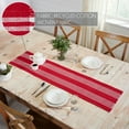 thumbnail image 2 of VHC Brands Farmhouse Table Decor Arendal Red Stripe Runner Fringed Christmas Decor- 12x48 inches, 2 of 4