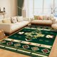 thumbnail image 1 of Alfombra B Benron Western para salón y dormitorio, 150 x 210 cm, color verde, 1 of 7