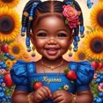 thumbnail image 1 of (GS4231) Resina La Serie Personajes Negra Con Diamantes Completos 30*30CM, 1 of 9
