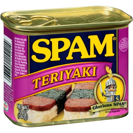 (2 Pack) SPAM Teriyaki Canned Meat, 12 oz