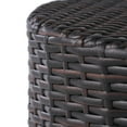 thumbnail image 6 of Mogul Round Wicker Barrel Side Table, Multibrown, 6 of 7