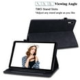 thumbnail image 5 of Decase for ipad 56/pro 9.7 inch 2016/2017/2018 Sleepable Pure Color Zipper Wallet Card Slot Pen Slot ipad Case, Soft TPU Back Shock Resistant Drop ipad Case for iPad 6th Generation, Black, 5 of 7