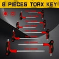 thumbnail image 4 of DARK DUCK 16pcs Hex And Star Bit Socket Wrench Set, CR-V Steel T-Handle with Anti-Rust Coating for Mechanical & Metal Repair, Automotive, DIY Projects - Heavy Duty Professional Tools, 4 of 7