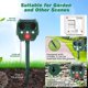 thumbnail image 4 of 2024 Repelente ultrasónico de animales Recargable por USB y solar Sensor de movimiento impermeable y repelente de luz de flash, 4 of 5