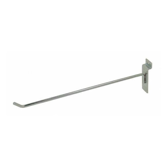 Econoco Deluxe Hook for Slat Wall, 12" Chrome (Pack of 96)