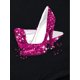 thumbnail image 4 of Camiseta de mujer con estampado de tacones altos y brillantes, estilo casual, cuello redondo y manga corta. Brillante y elegante, ideal para el tiempo libre., 4 of 7