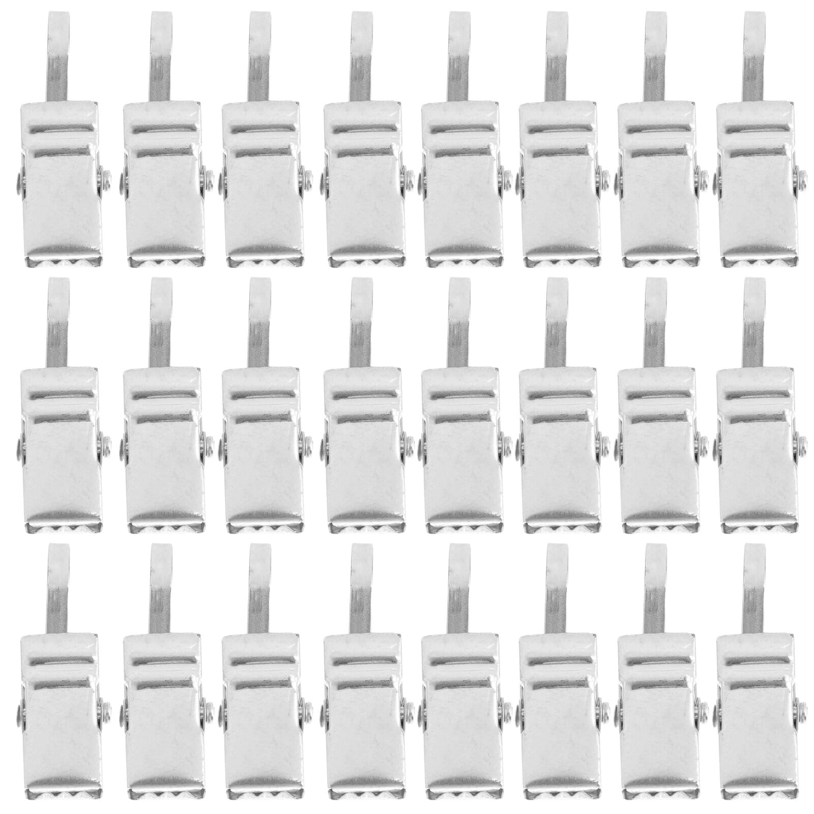 100 Pcs Stainless Steel Shower Curtain Clips Drapery Ring Satin Curtain