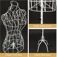thumbnail image 6 of LINJH Wire Mannequin Female Metal Dress Form for Home Decor Display 44"~65" Height, 6 of 6