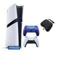 thumbnail image 1 of PlayStation 5 Pro 4TB SSD Digital Console with Two Controllers, White and Chroma Indigo DualSense and Mytrix Hard Shell Protective Controller Case - Flagship PS5 Pro Console, 1 of 9
