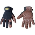 thumbnail image 2 of Cat Gloves  CAT012216J Jumbo Brown Deerskin & Spandex Gloves Jumbo, 2 of 2