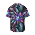 thumbnail image 4 of Goofa Colored Abstract Printed Men's Casual Short-sleeved Shirt,Lightweight Breathable Button-down,Summer Casual men's top,Versatile Fashion shirt-Large, 4 of 7