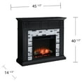 thumbnail image 5 of SEI Furniture Birkover Wood-Marble Electric Fireplace in Gray, 5 of 5