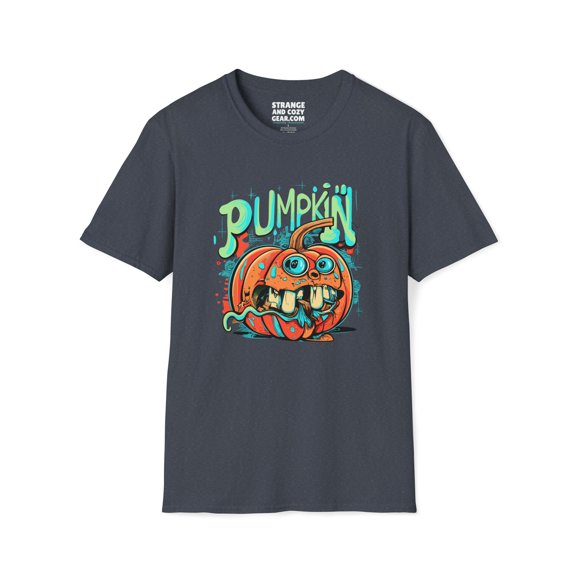 Gourd-geous Halloween Pumpkin Graphic Tee by Strange and Cozy Gear